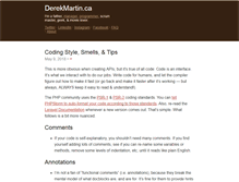 Tablet Screenshot of derekmartin.ca